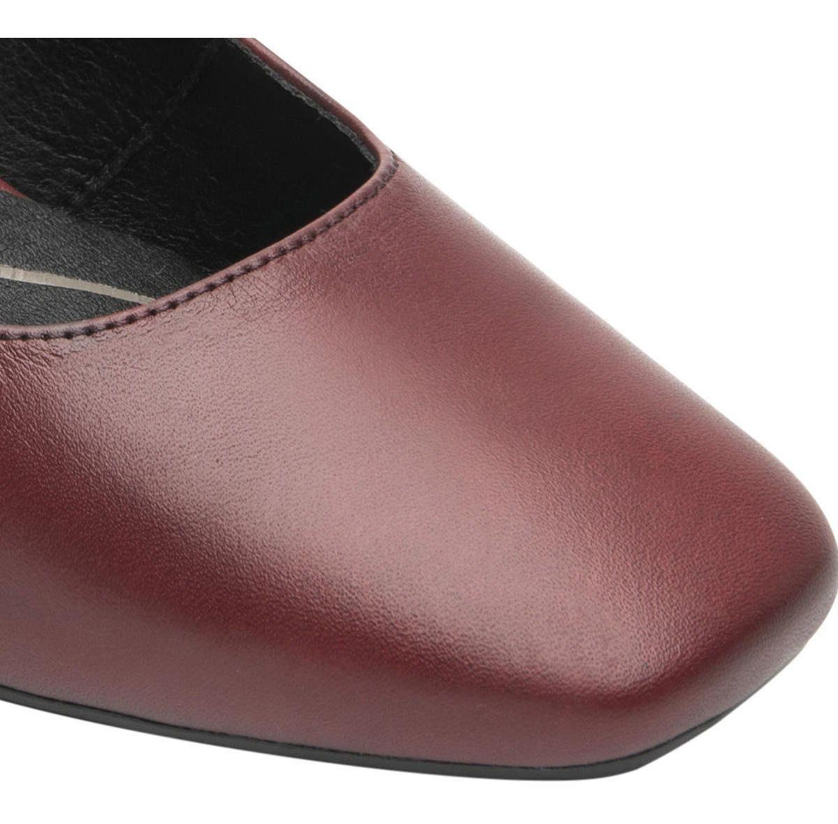 Zapato Mujer Cuero Marione Rojo Osc Flexi-3