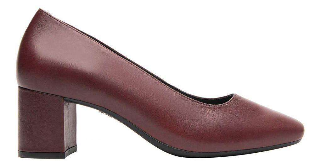 Zapato Mujer Cuero Marione Rojo Osc Flexi-5