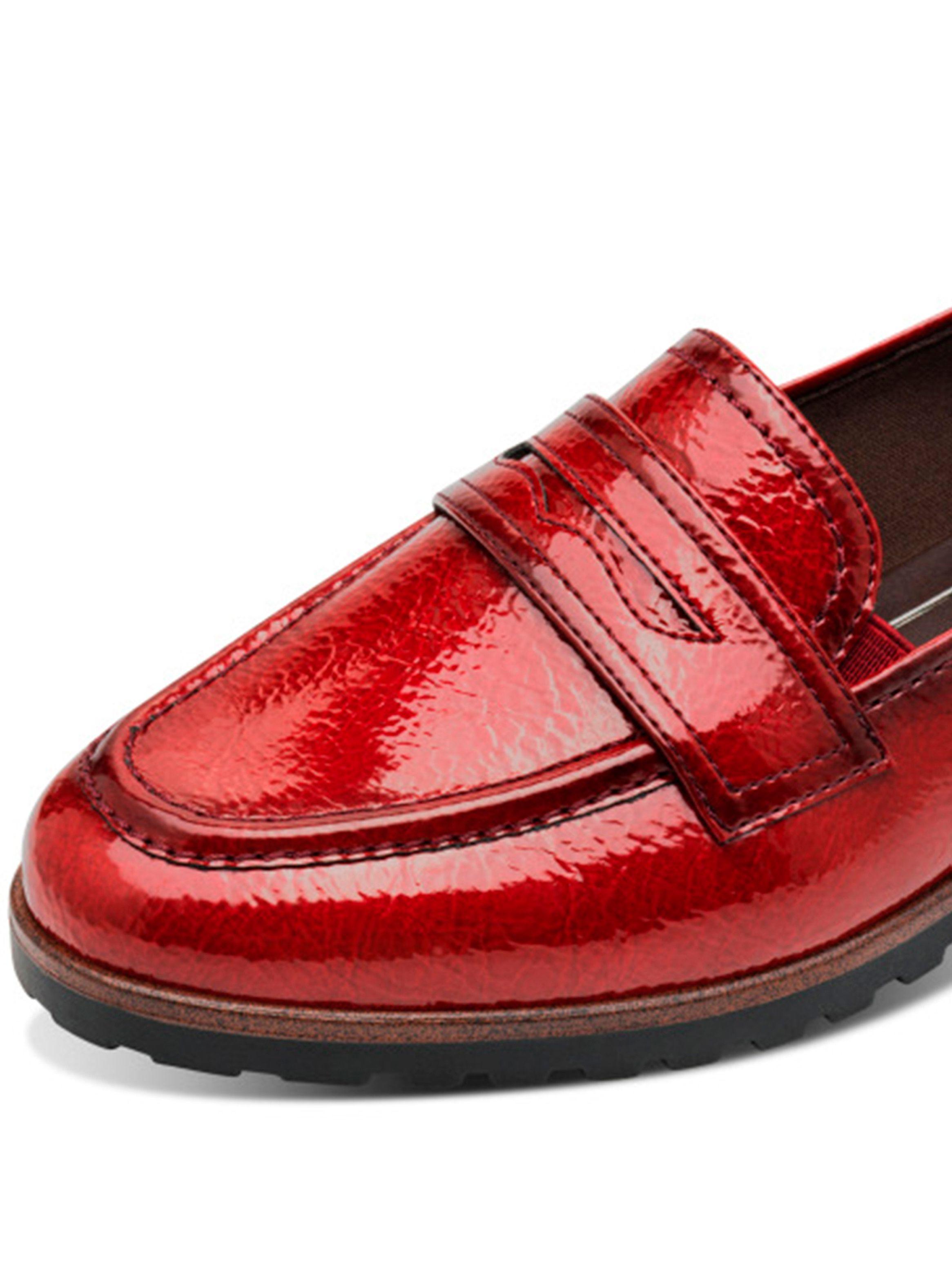 Mocasín Mujer 24239-42 Rojo charol Flexi-3