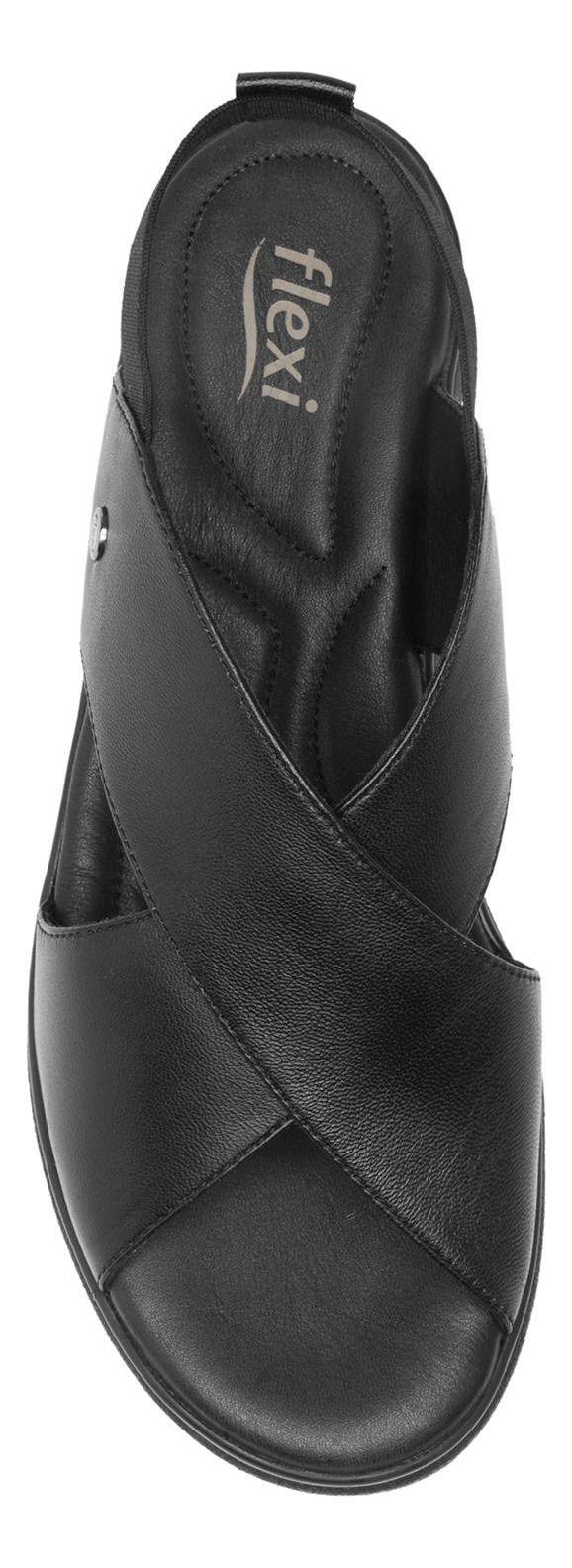 Sandalia Mujer Cuero Dariana Negro Flexi-3