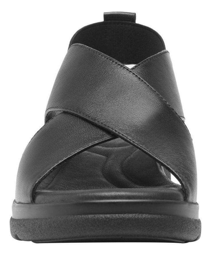 Sandalia Mujer Cuero Dariana Negro Flexi-4
