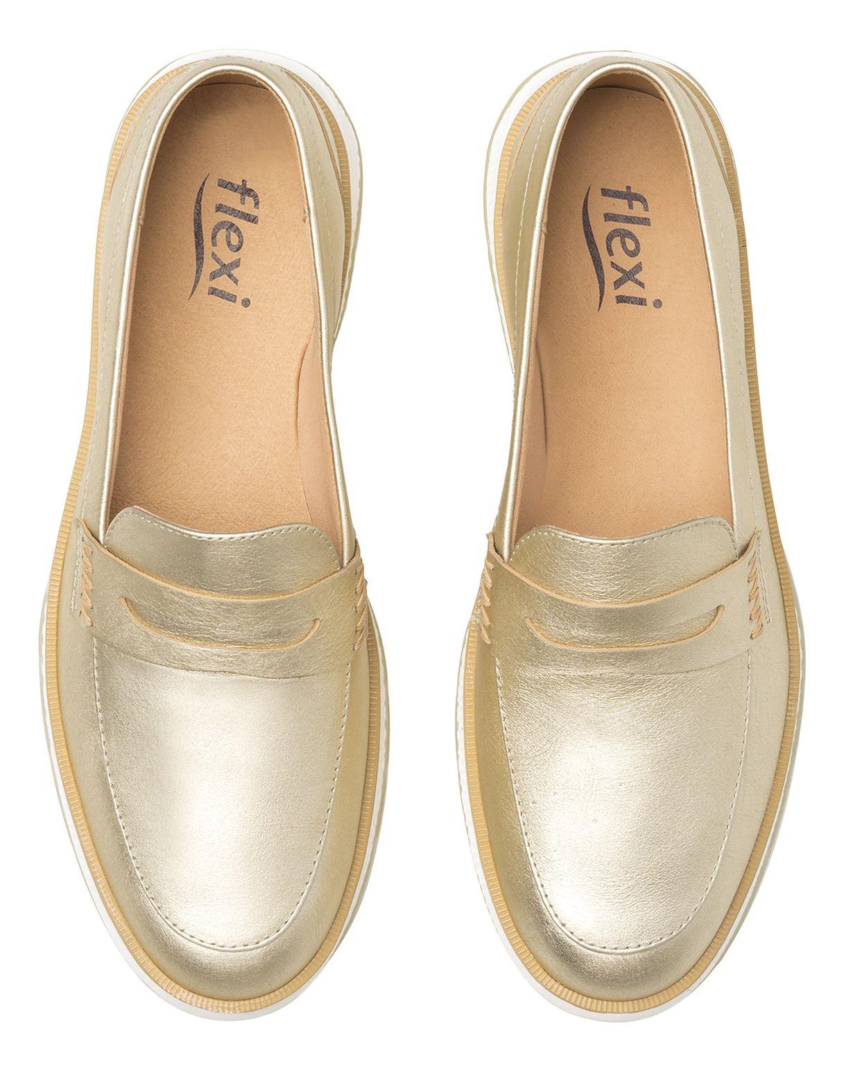 Zapatilla Mujer Rosaura 119303 Dorada Flexi-4