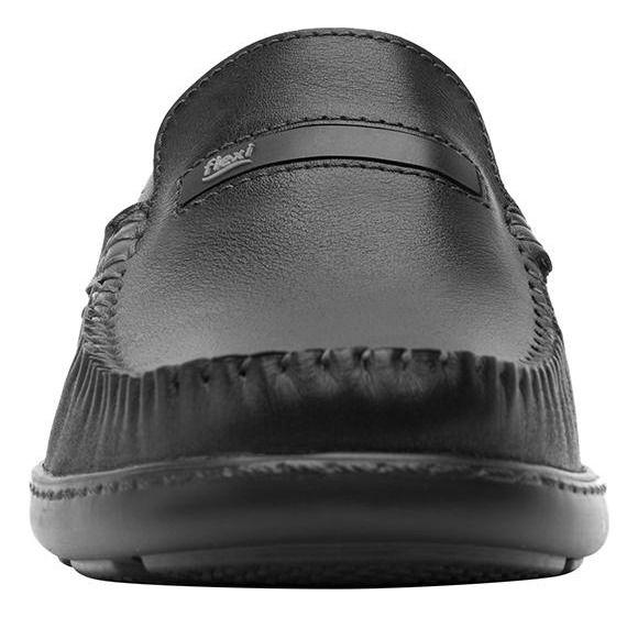 Mocasín Hombre Cuero Barbados Negro Flexi-3