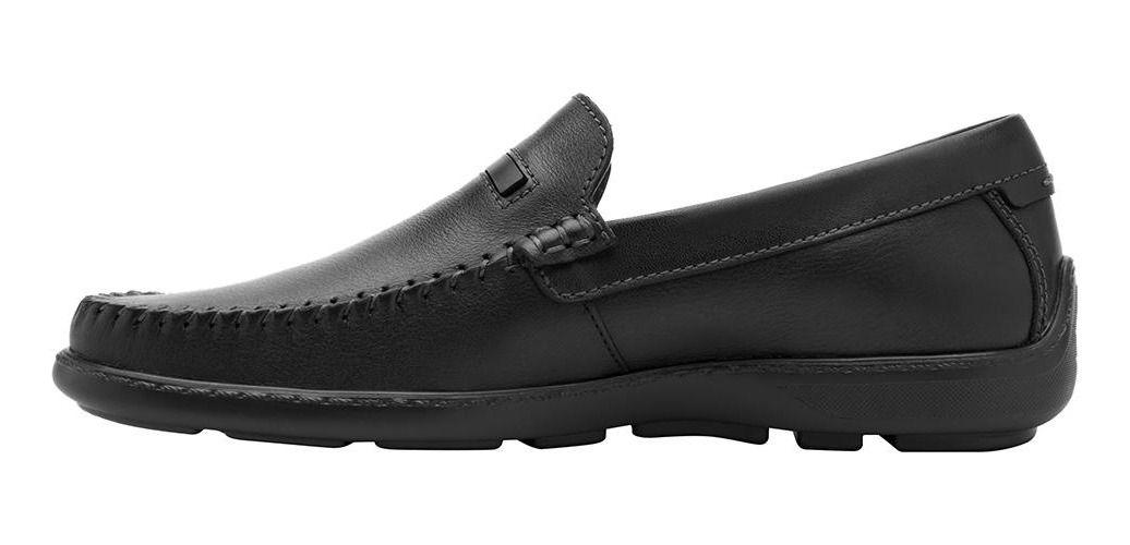Mocasín Hombre Cuero Barbados Negro Flexi-5
