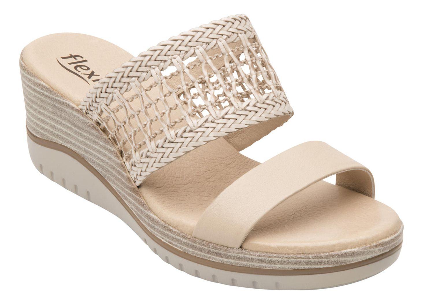 Sandalia Mujer Cuero Emily Beige Flexi-1