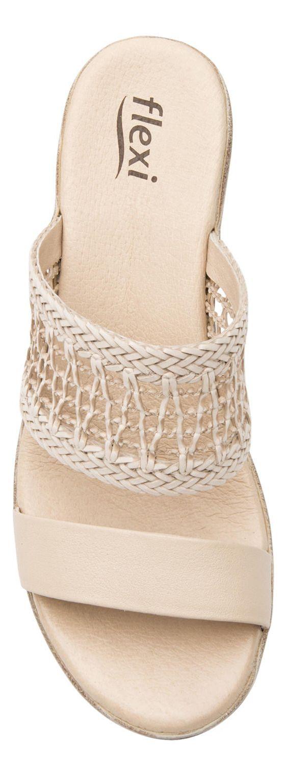 Sandalia Mujer Cuero Emily Beige Flexi-4