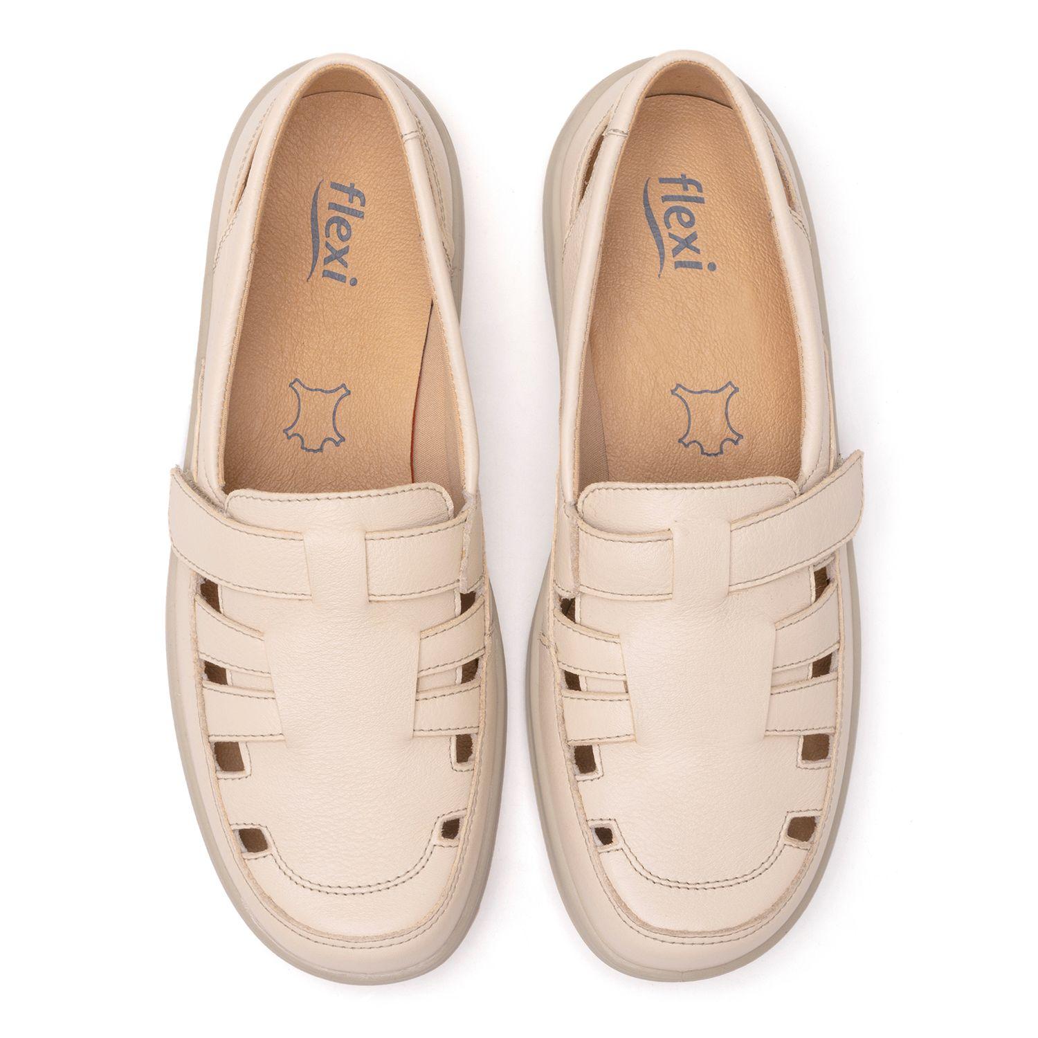 Zapato Mujer Acai 128702 Blanco Avena Flexi-5