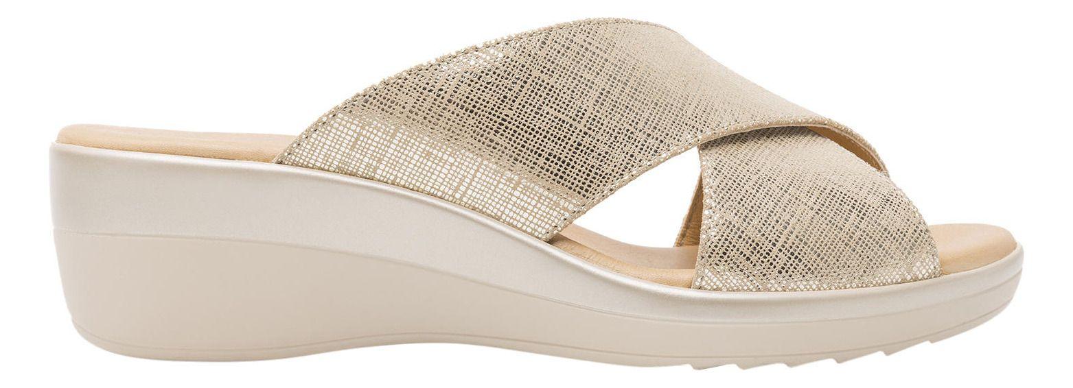 Sandalia Mujer Amapola 116011 Dorada Flexi-4