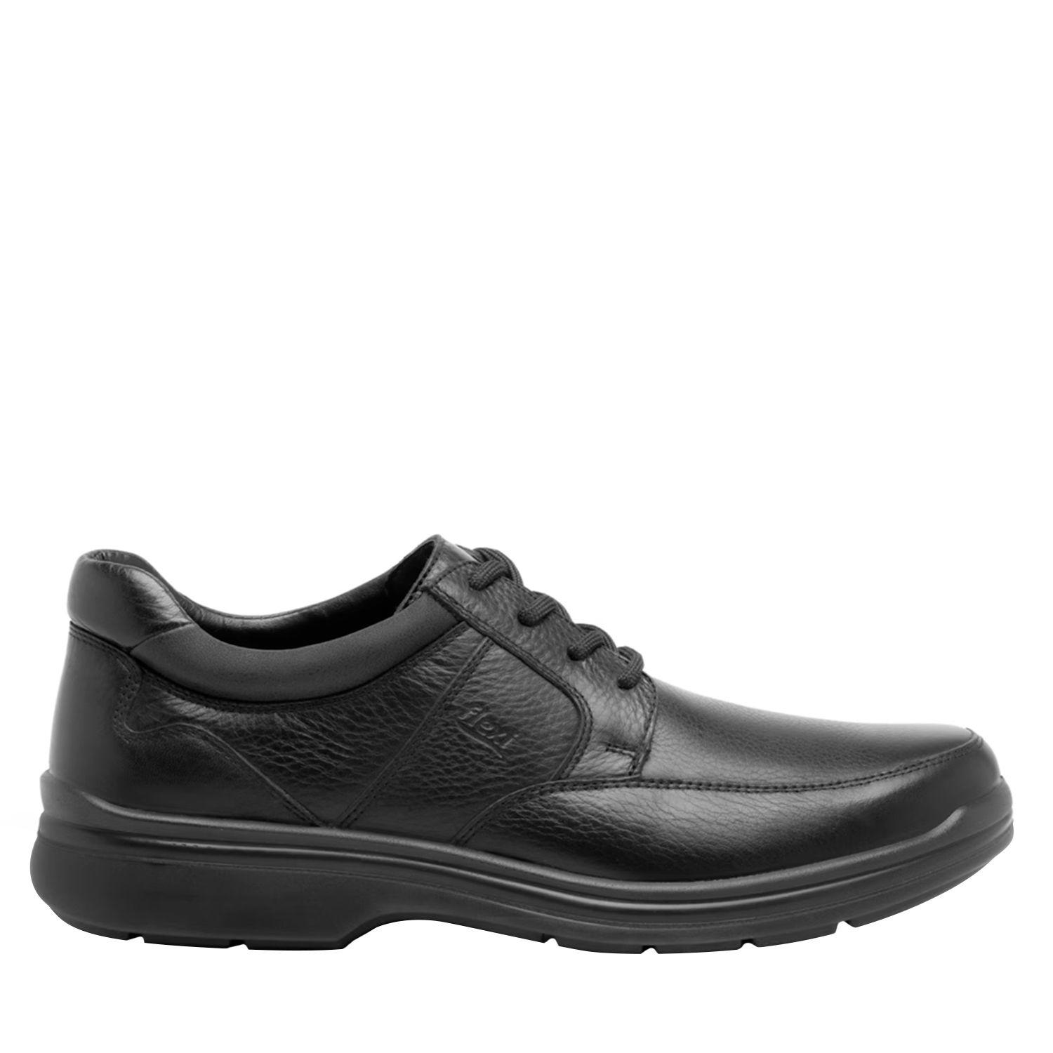 Zapato casual hombre cuero negro Flexi-0
