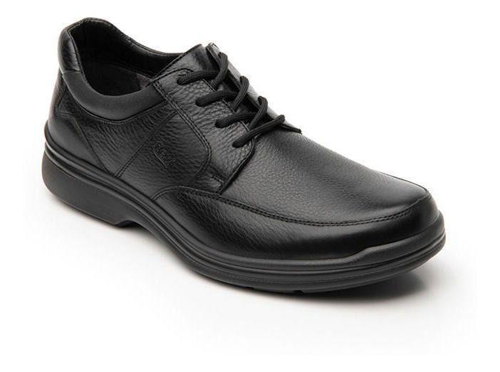 Zapato casual hombre cuero negro Flexi-7