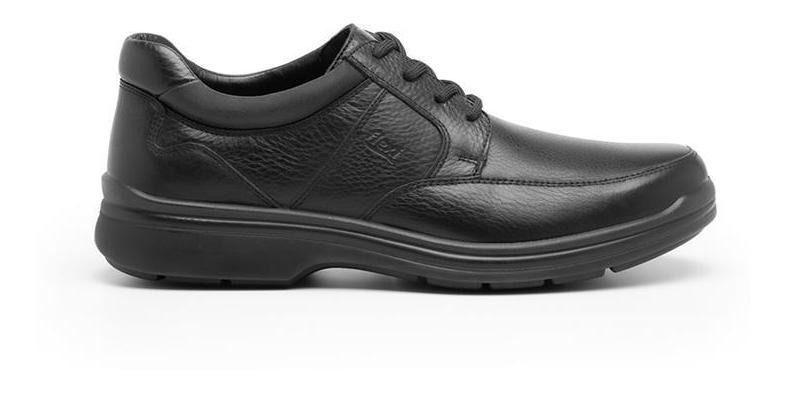 Zapato casual hombre cuero negro Flexi-8