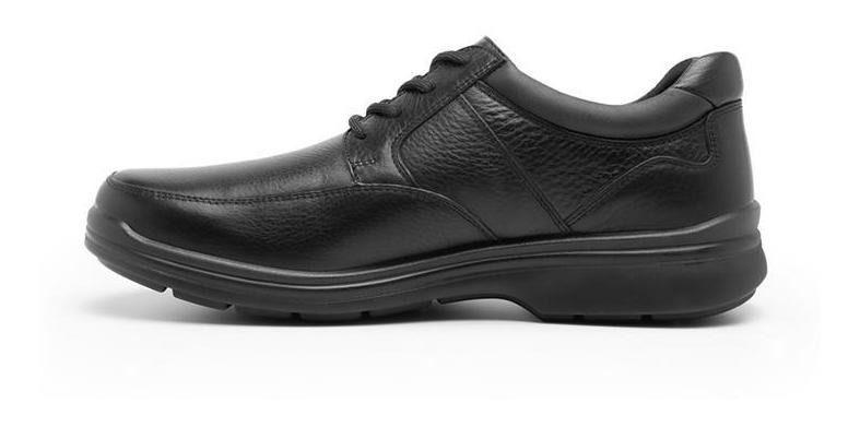 Zapato casual hombre cuero negro Flexi-9