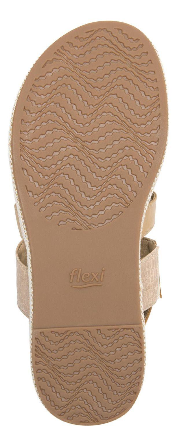 Sandalia Mujer Cuero Deyna Naranja Flexi-2