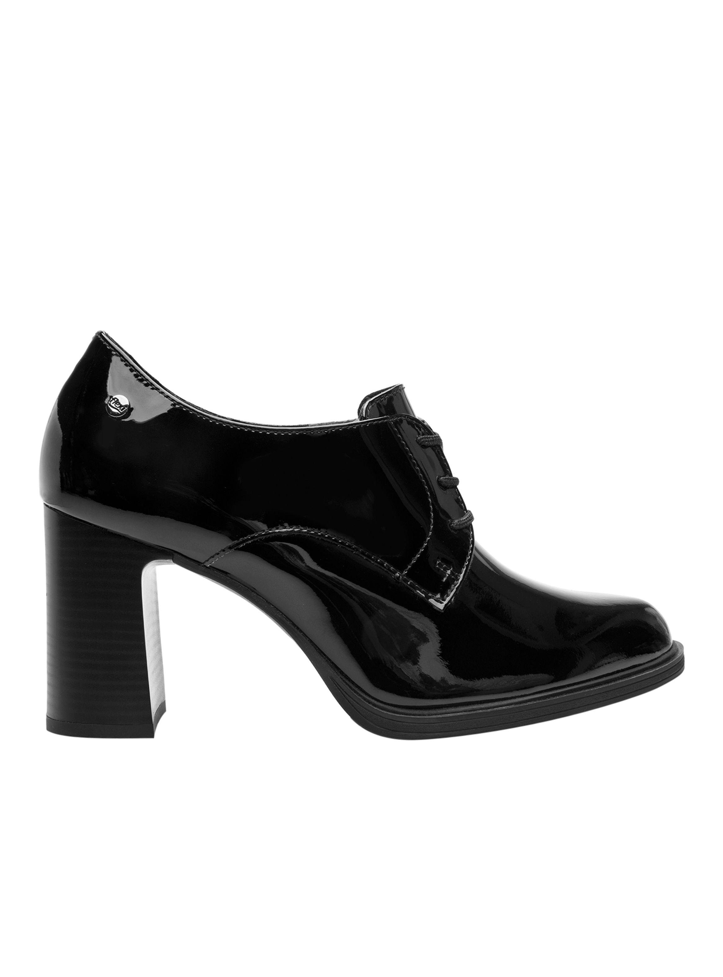 Bootie Mujer Mariela 130610 Negro Charol Flexi-0
