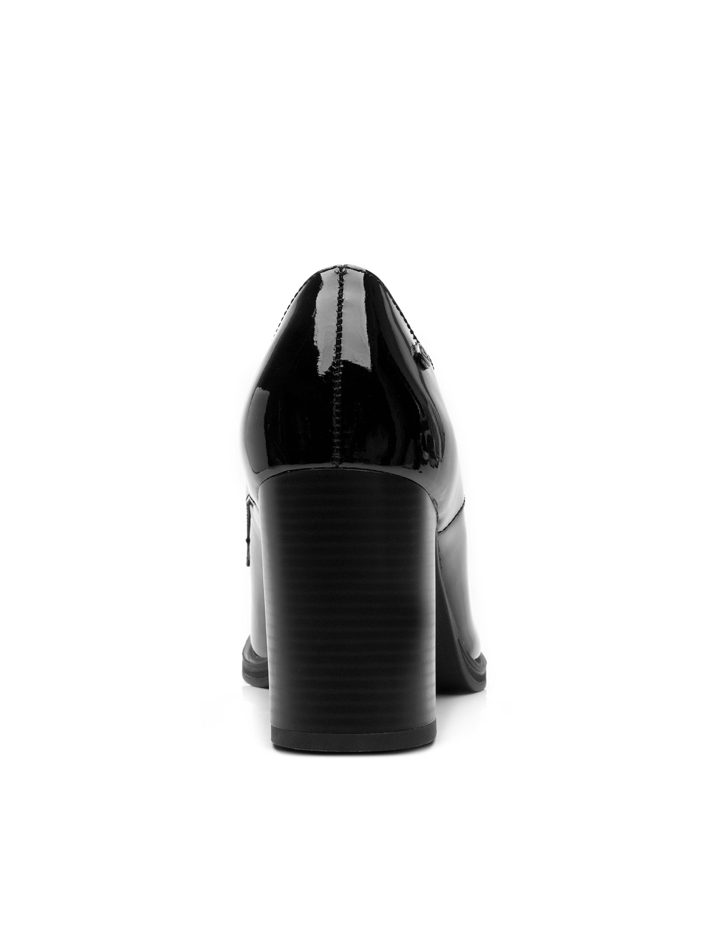 Bootie Mujer Mariela 130610 Negro Charol Flexi-5