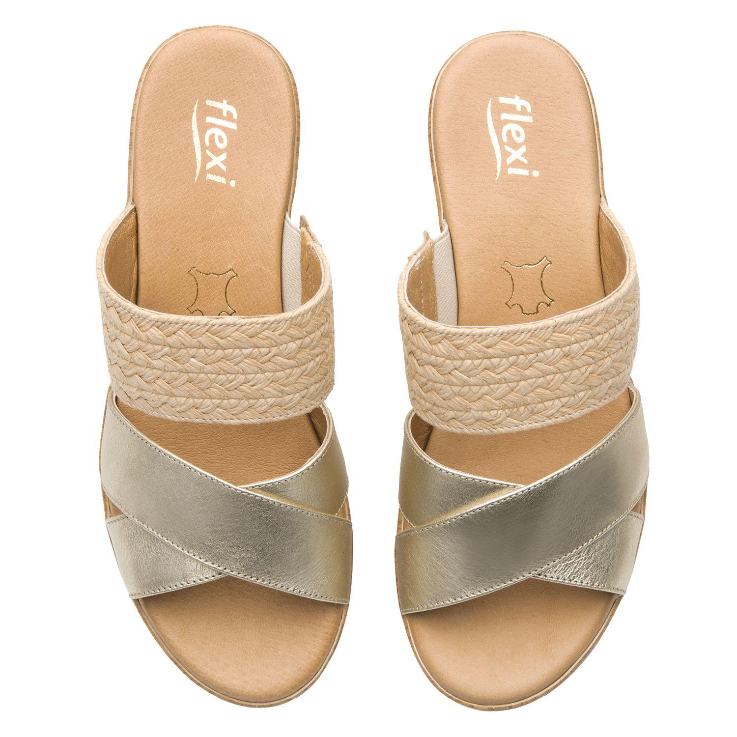 Sandalia Mujer Emily 113324 Dorada Flexi-5