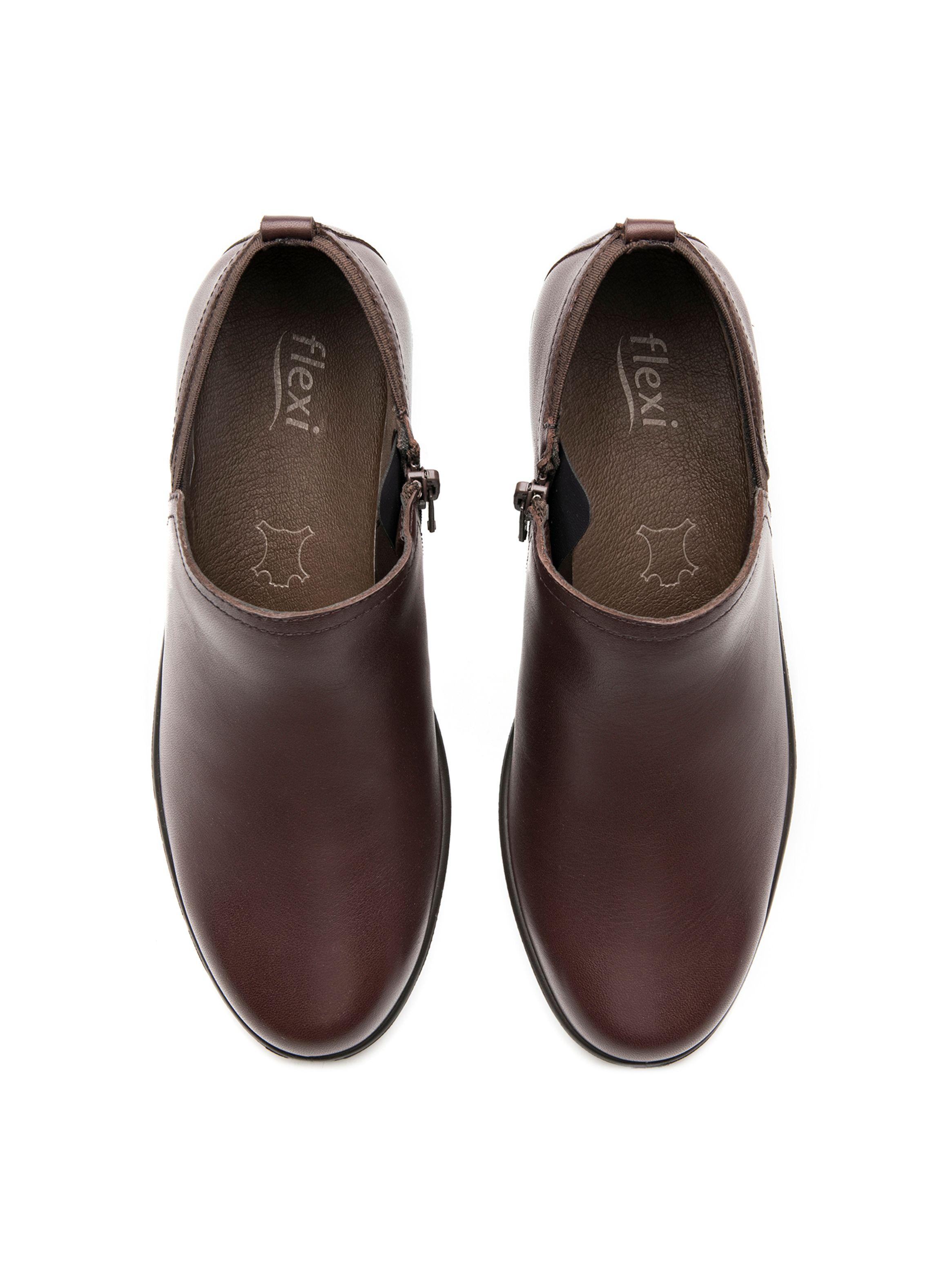 Bootie Mujer Raissa 130009 Café Burdeo Flexi-5