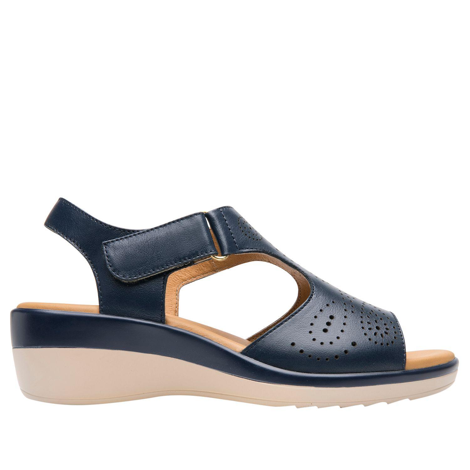 Sandalia Mujer Amapola 116013 Azul Marino Flexi-0