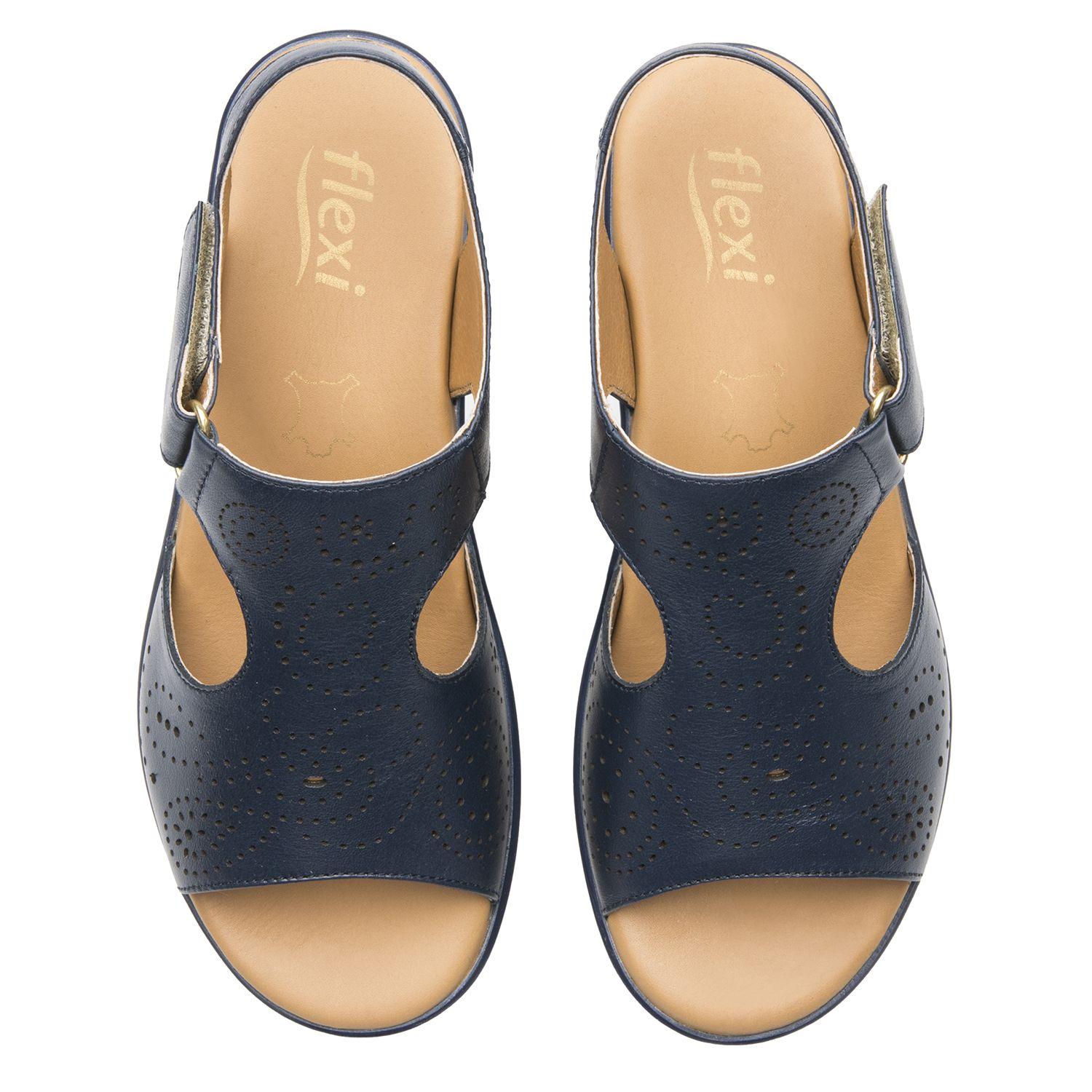 Sandalia Mujer Amapola 116013 Azul Marino Flexi-5