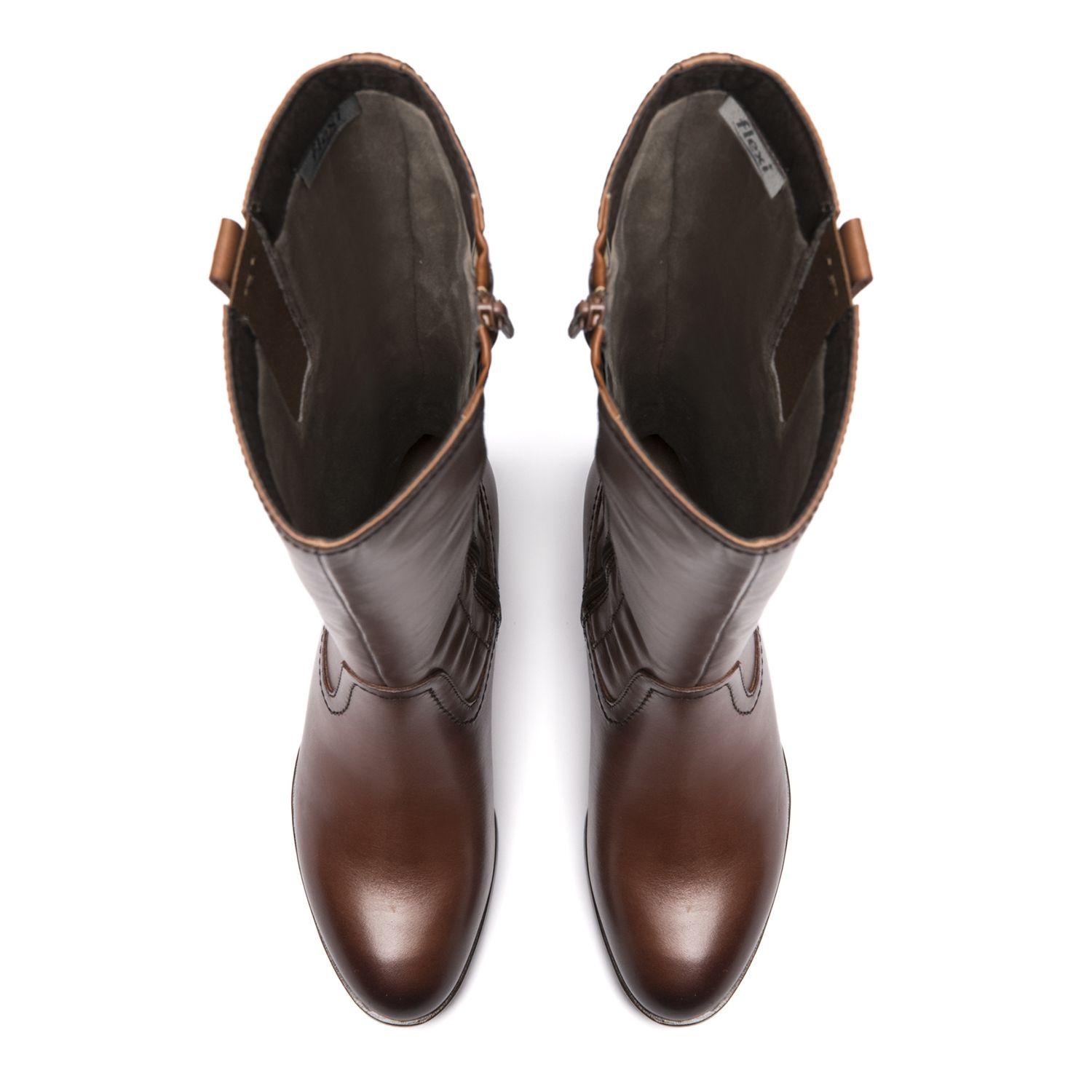 Bota Mujer Amadea 132302 Cognac Flexi-6