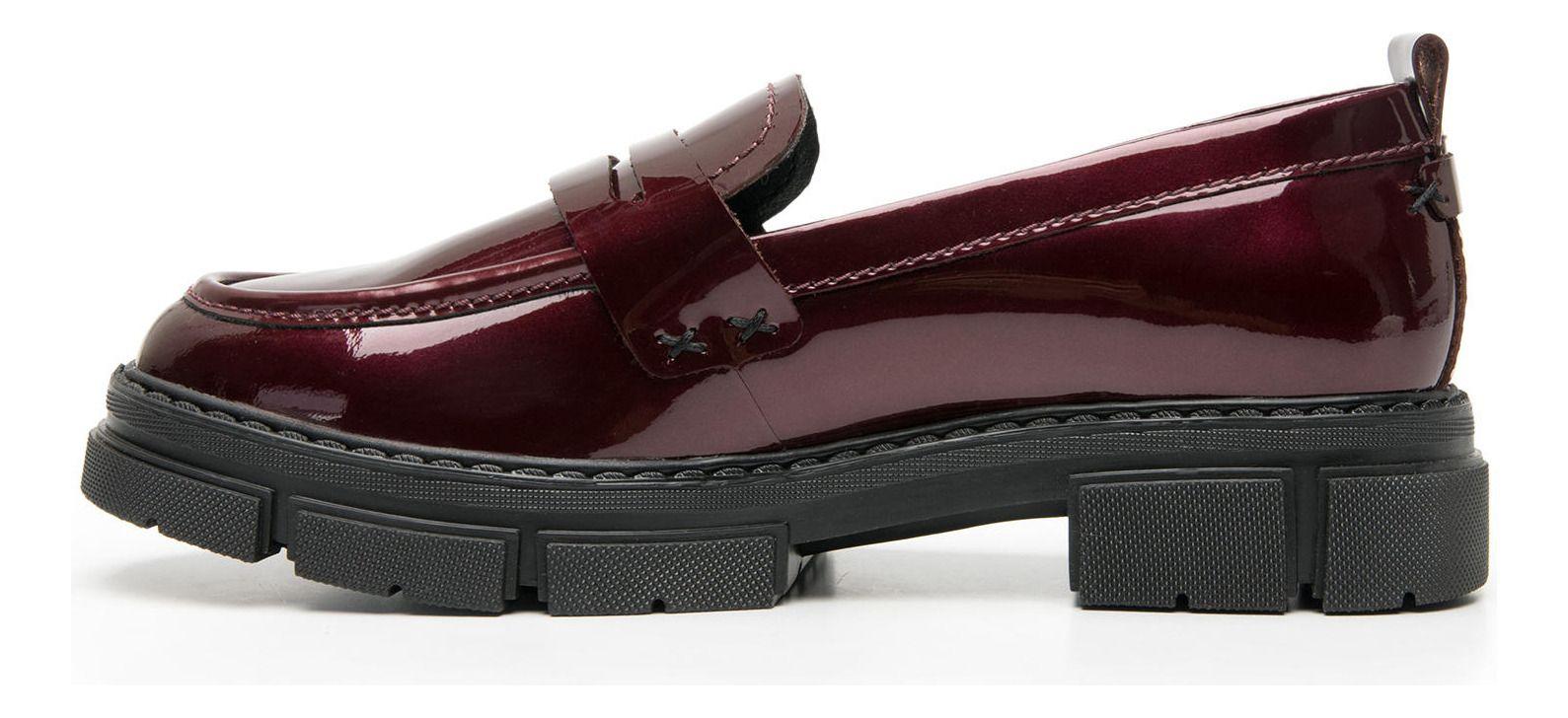 Mocasín Mujer Cuero Dune 124602 Burdeo Flexi-2