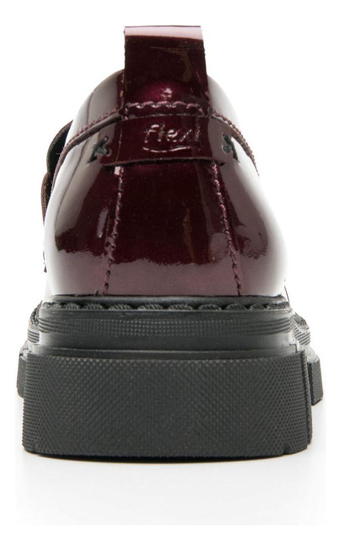 Mocasín Mujer Cuero Dune 124602 Burdeo Flexi-3