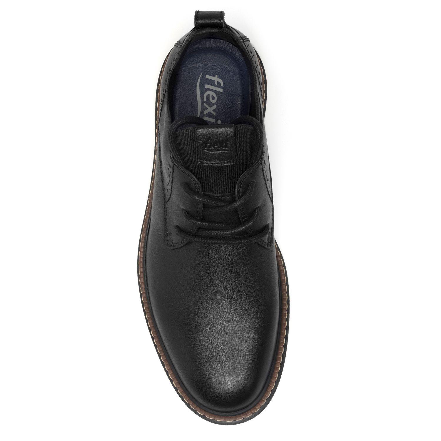 Zapato Hombre Cuero Okan Negro Flexi-5