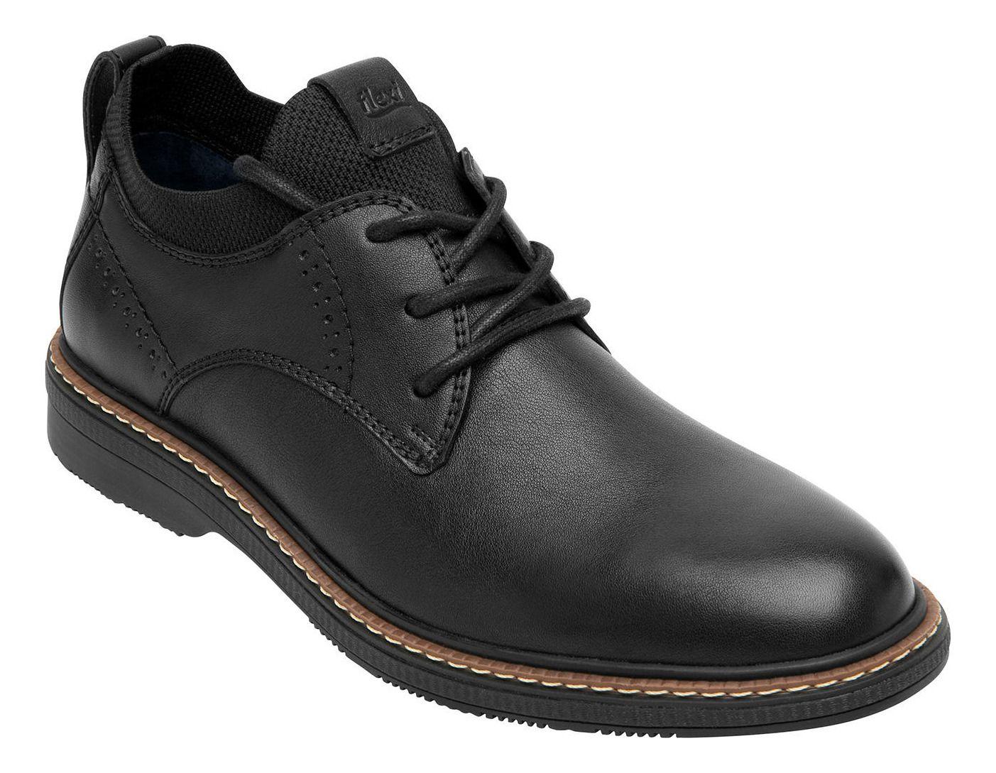 Zapato Hombre Cuero Okan Negro Flexi-7