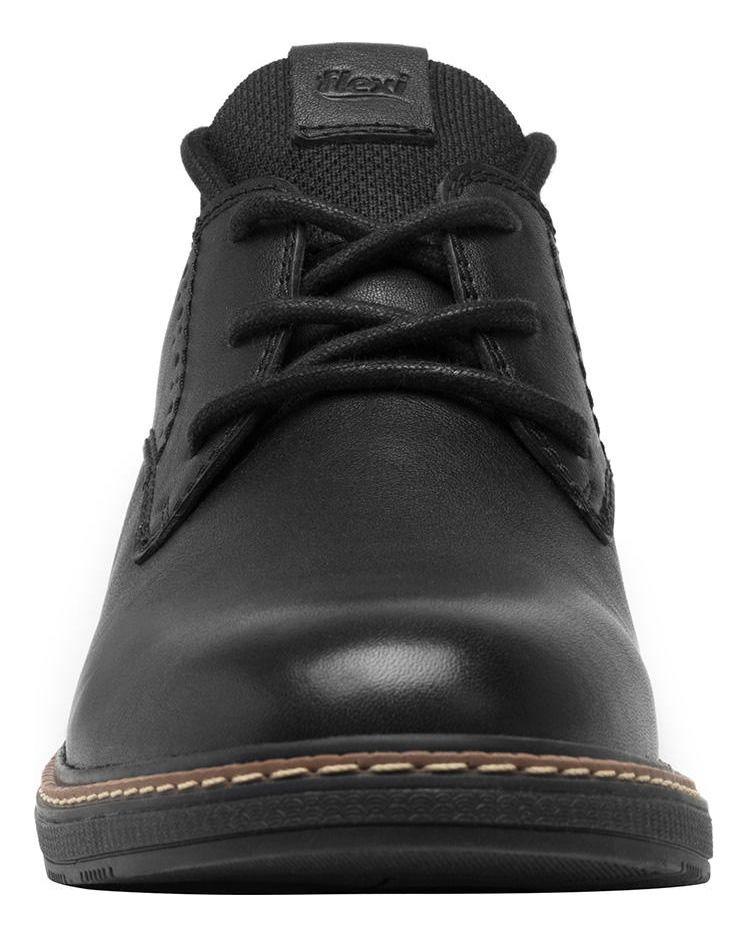 Zapato Hombre Cuero Okan Negro Flexi-3
