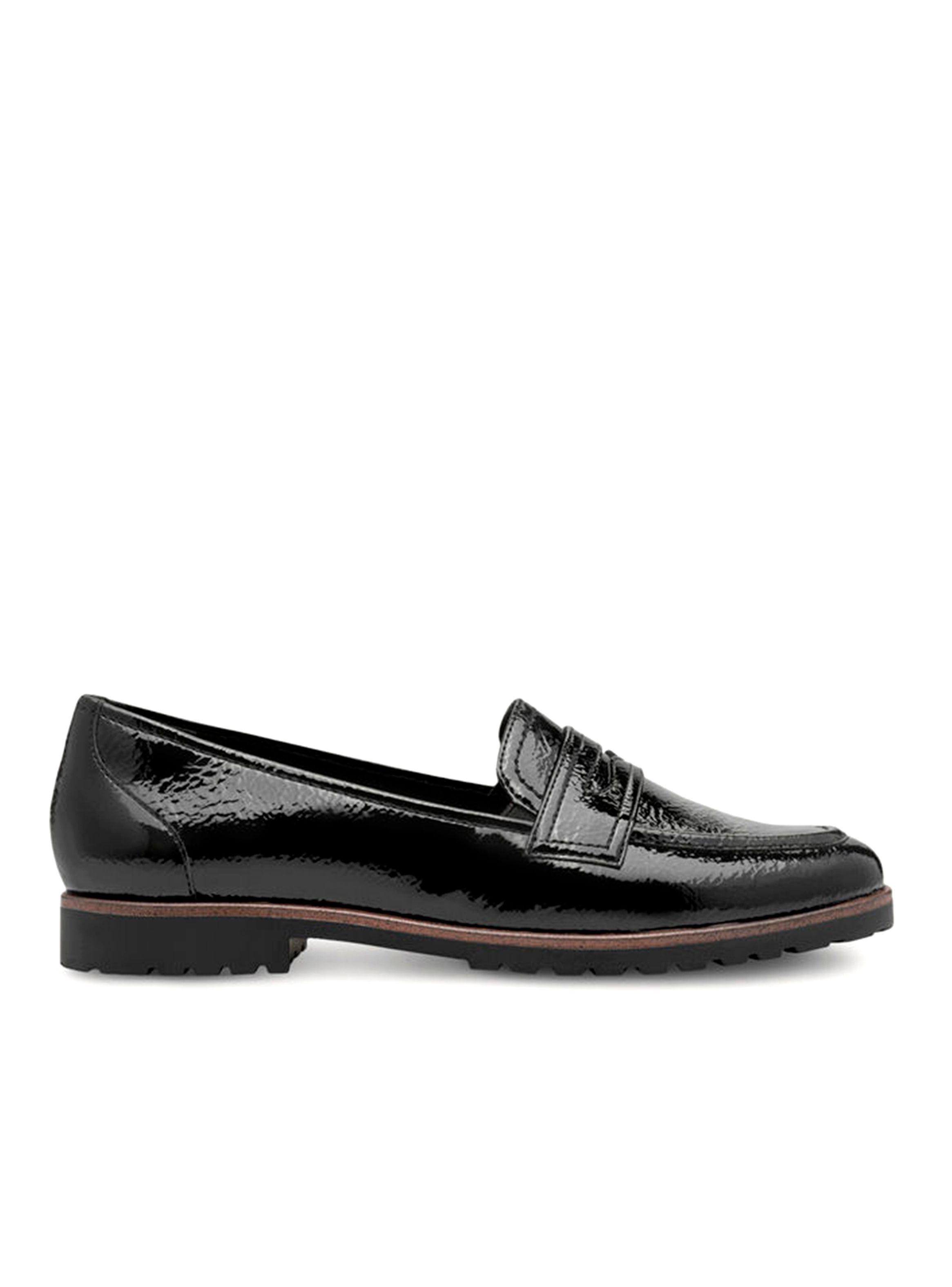 Mocasín Mujer 24239-42 negro charol Flexi-0