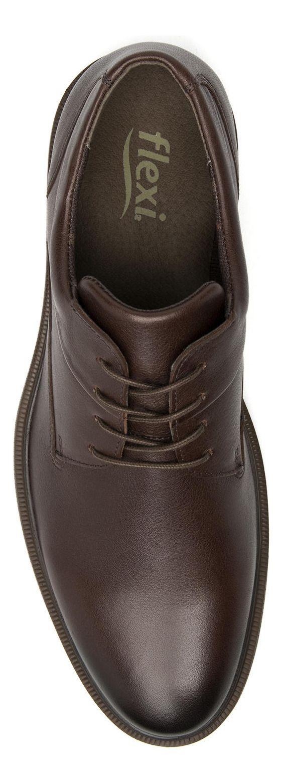 Zapato Hombre Cuero Pottery  Café Flexi-5