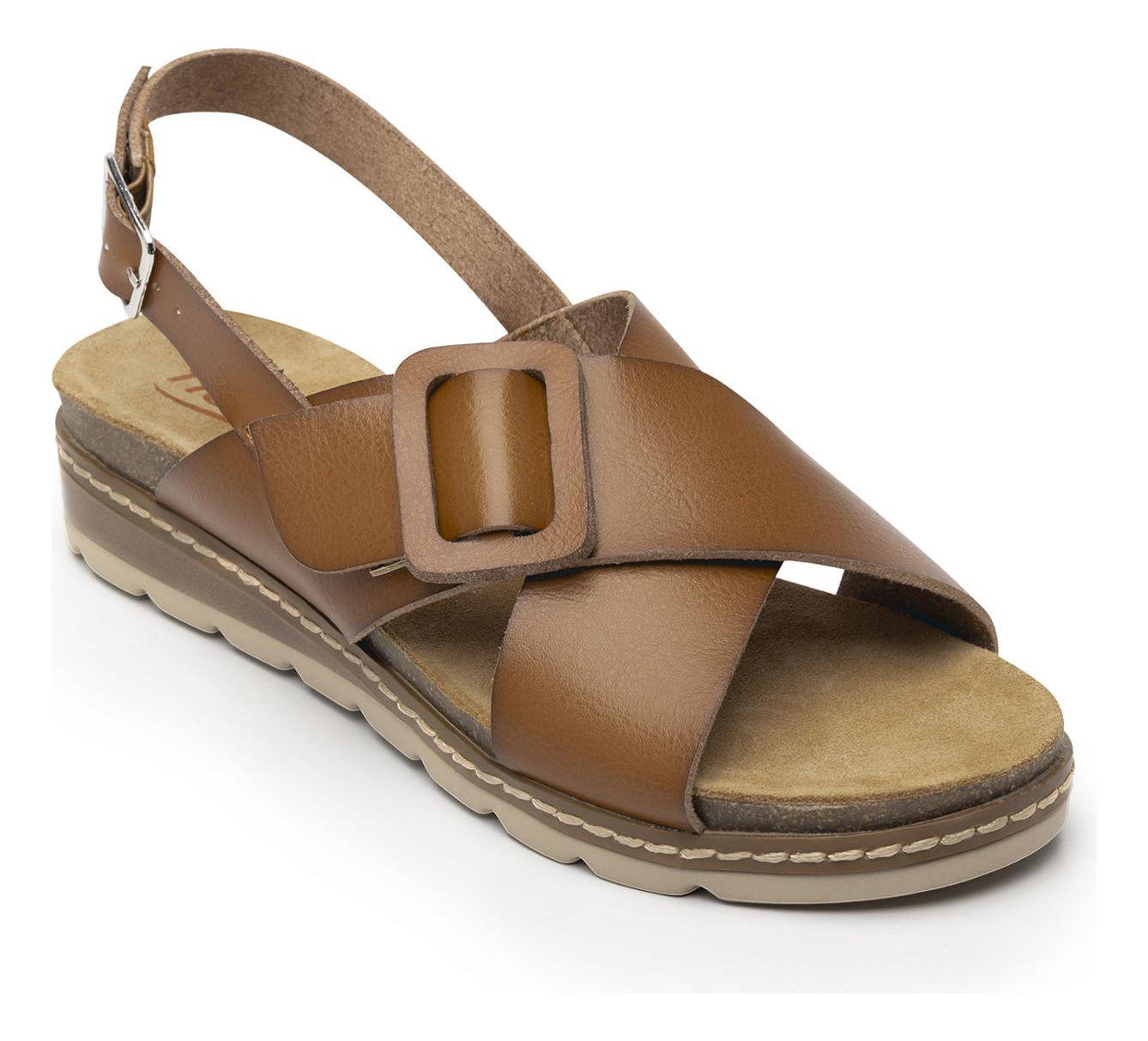 Sandalia Mujer Cassia 129501 Café Flexi-1