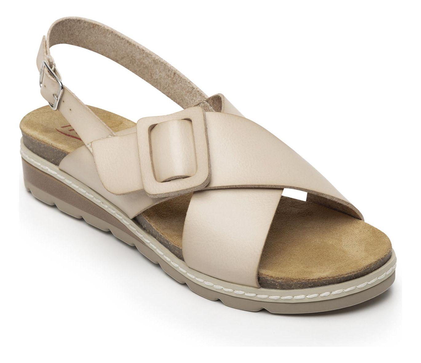 Sandalia Mujer Cassia 129501 Blanco Marfil Flexi-5