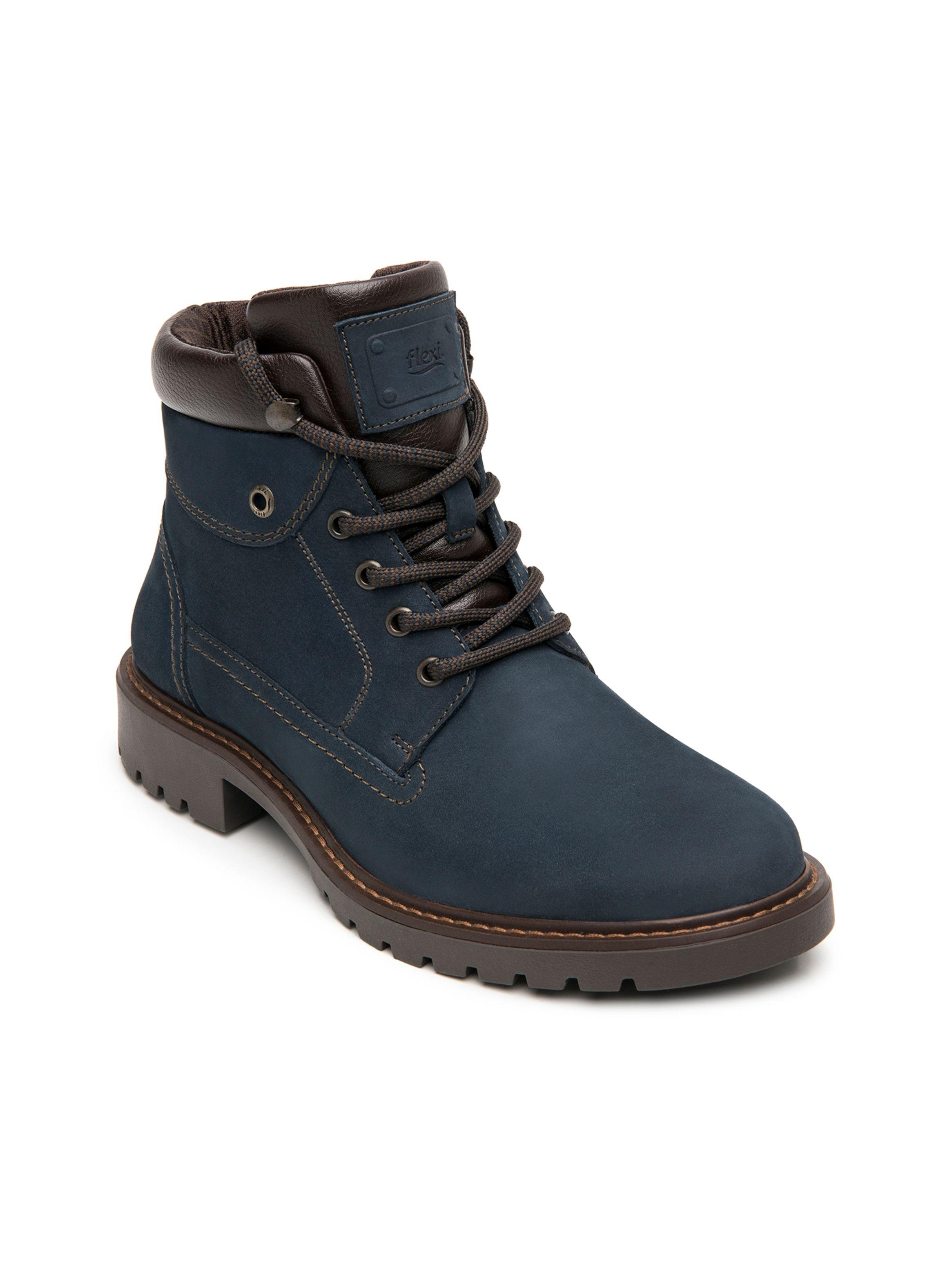 Botín Mujer Aldara 37824 Azul Marino Flexi-1