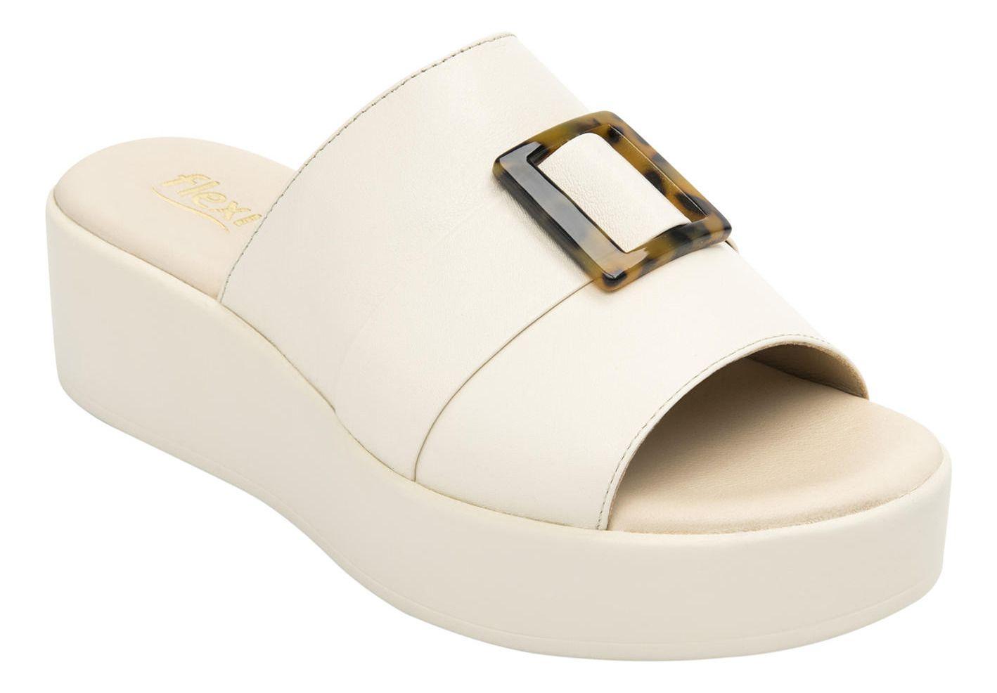 Sandalia Mujer Cuero Xandra Blanco Flexi-1