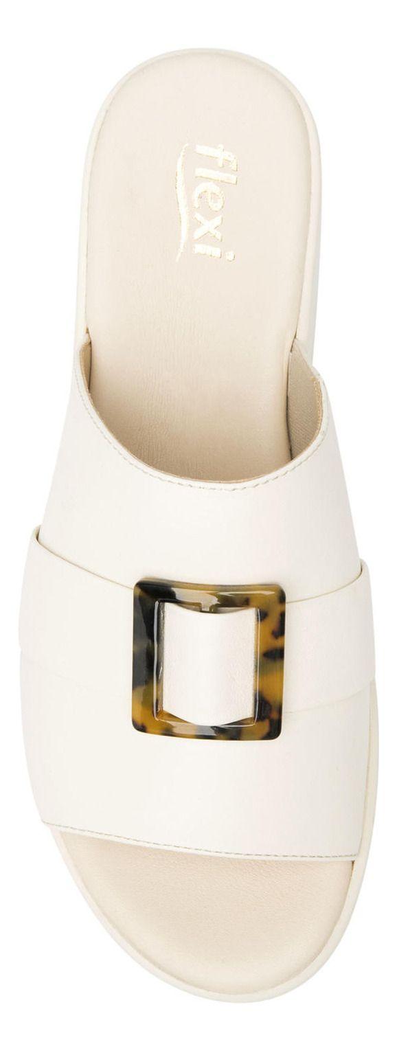 Sandalia Mujer Cuero Xandra Blanco Flexi-4