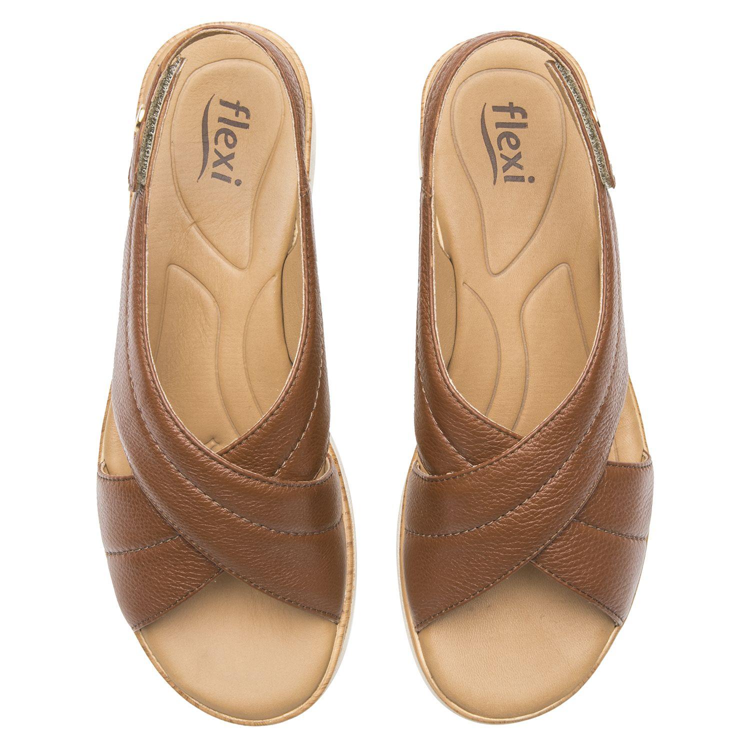 Sandalia Mujer Dariana 124212 Café Flexi-5