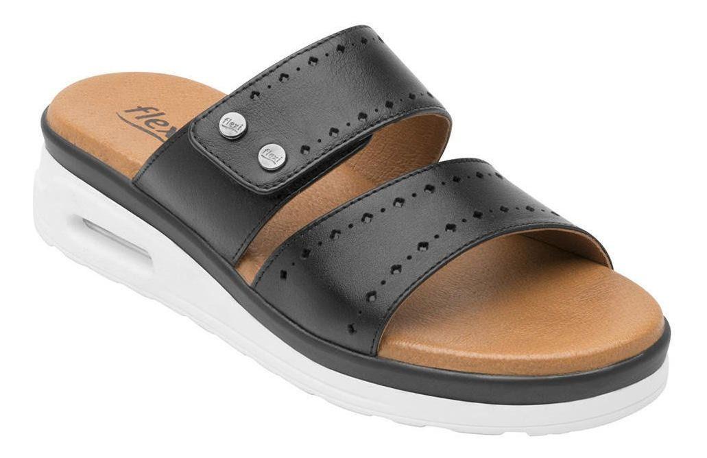 Sandalia Mujer Amarilis 106514 Negro Flexi-0