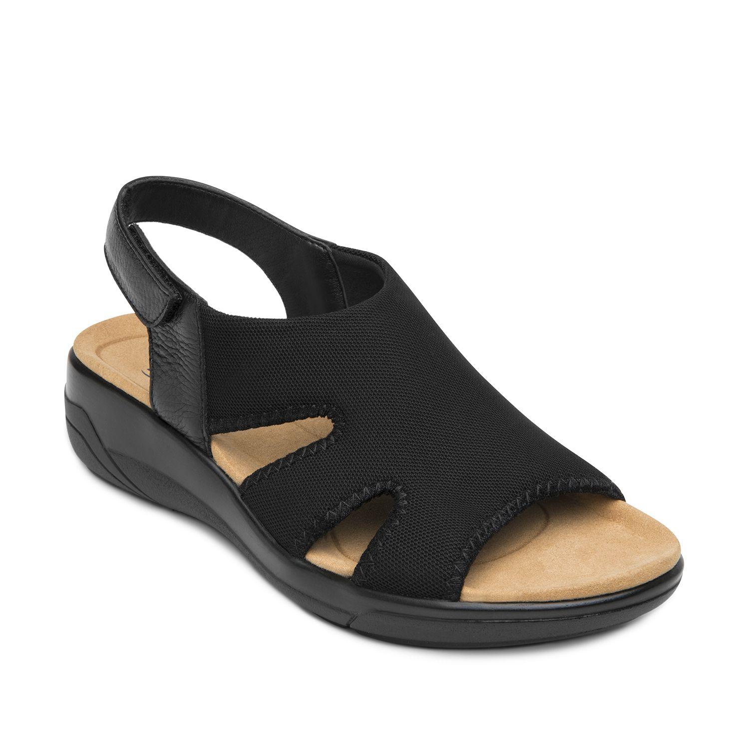 Sandalia Mujer Siwa 133703 Negra Flexi-1