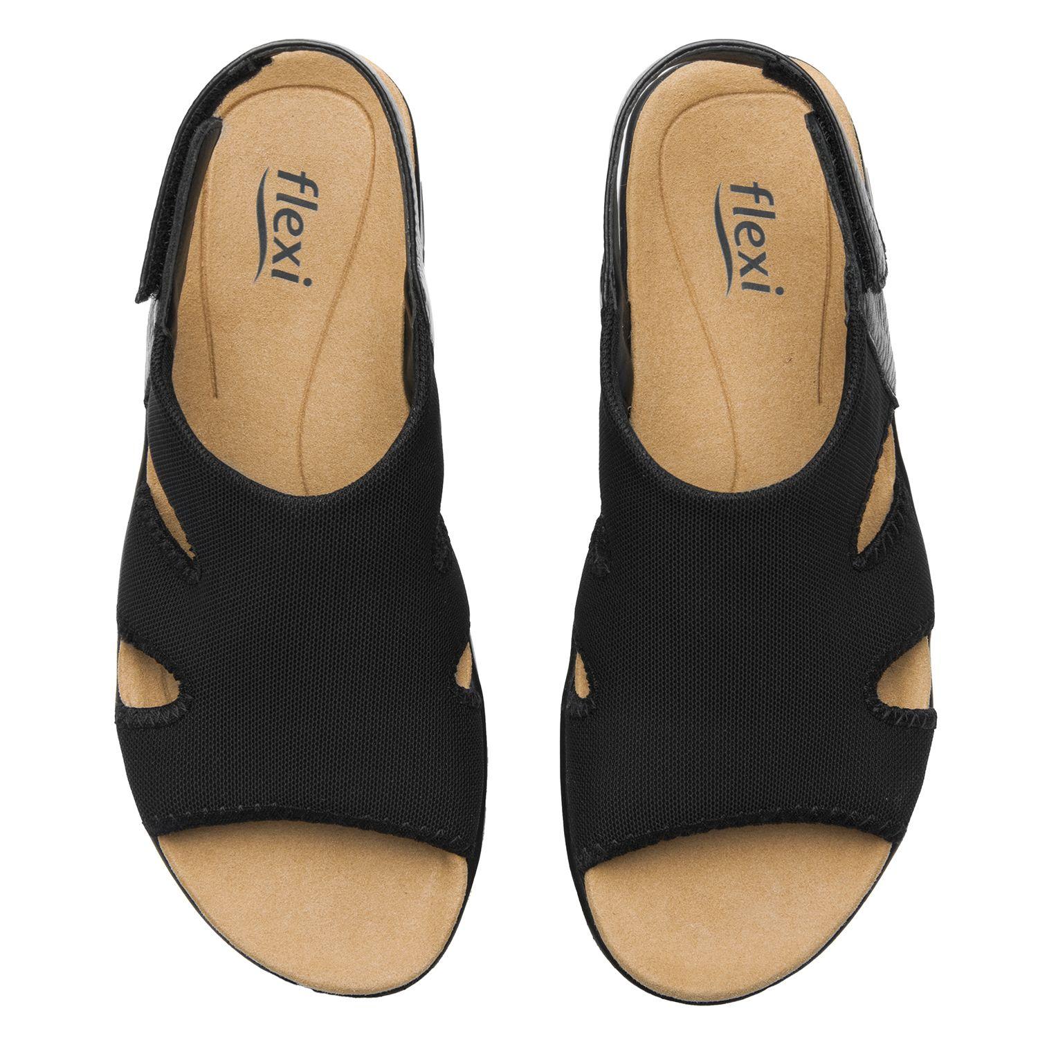 Sandalia Mujer Siwa 133703 Negra Flexi-5