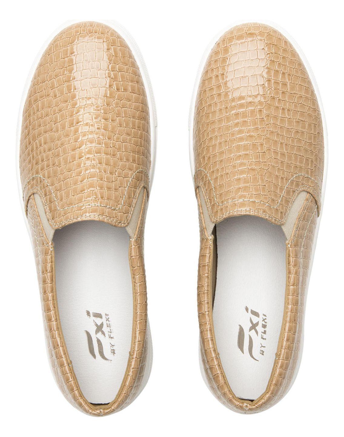 Zapatilla Mujer Lina 125403 Beige Flexi-5