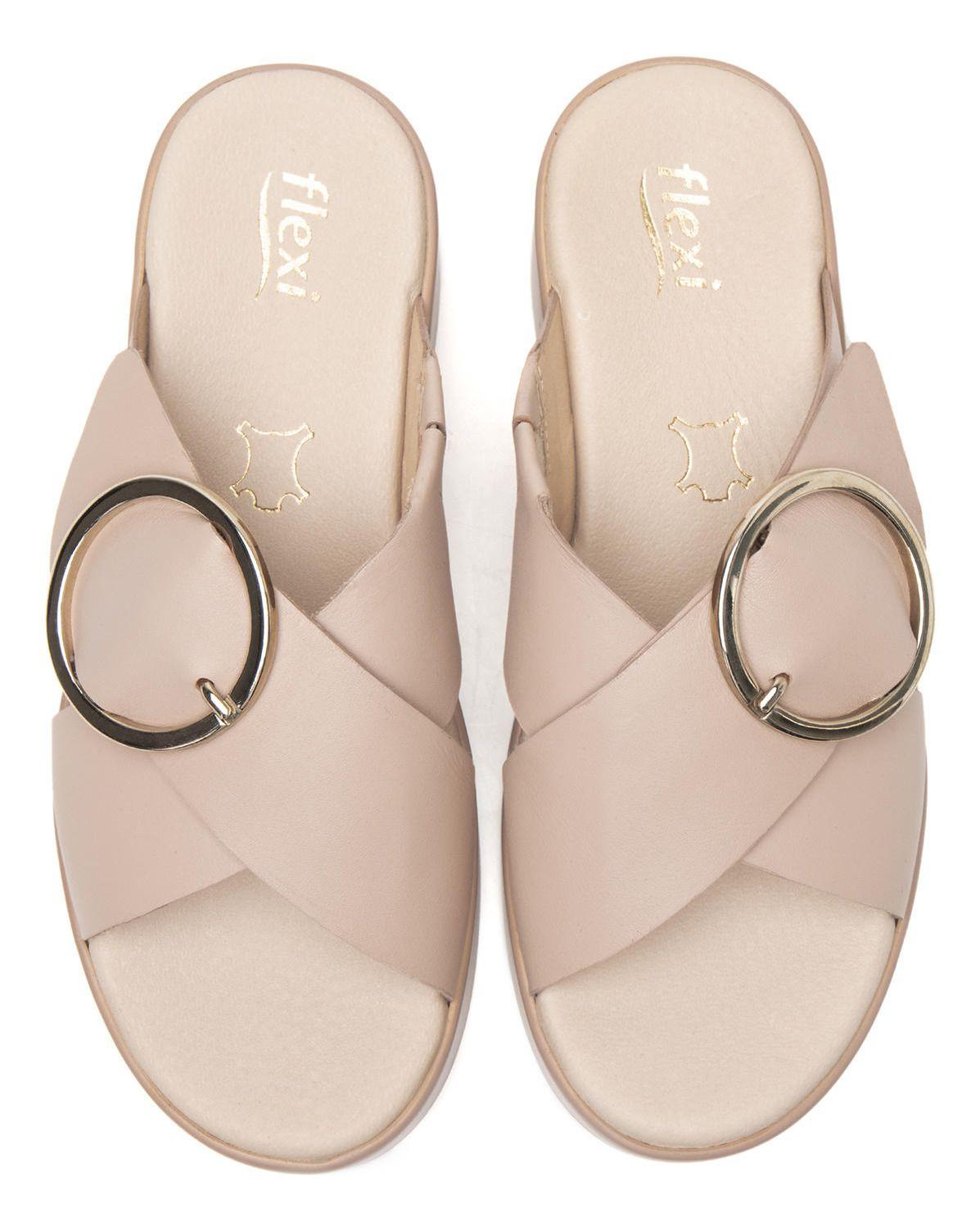 Sandalia Mujer Olinda 127901 Nude Flexi-9