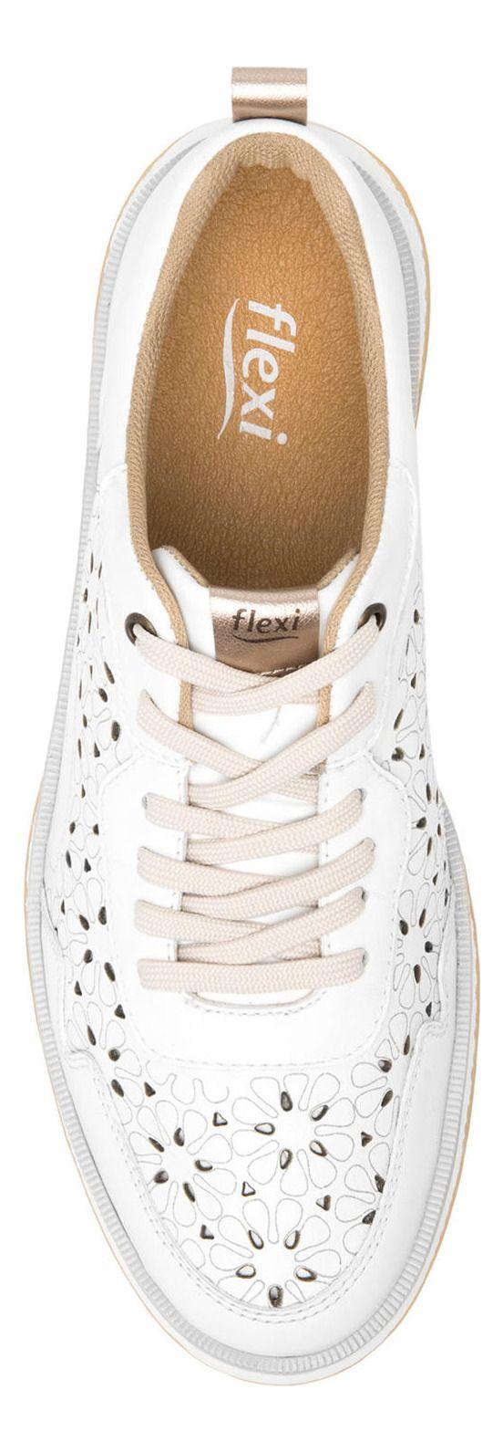 Zapatilla Mujer Cuero Rosaura Blanco Flexi-5