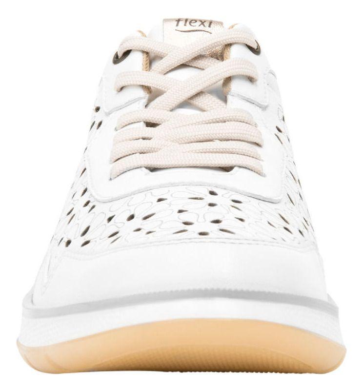 Zapatilla Mujer Cuero Rosaura Blanco Flexi-5
