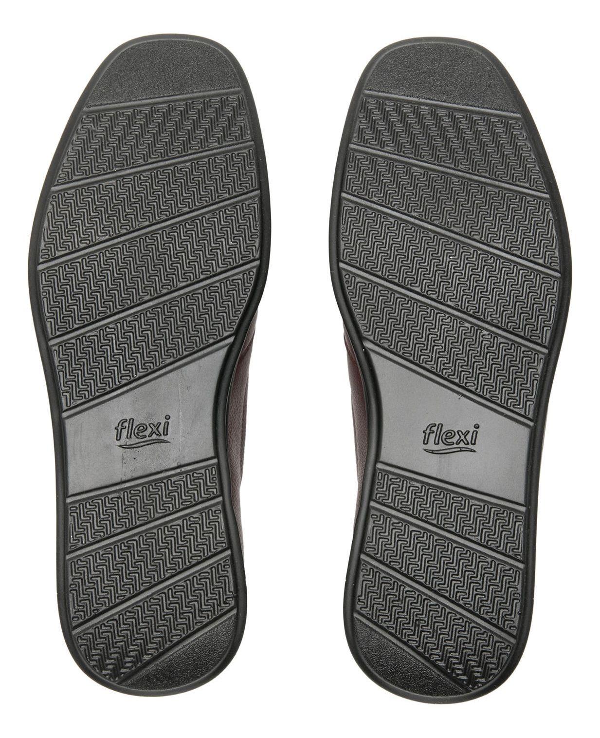 Zapato Mujer Cuero Jenelle 124501 Burdeo Flexi-6