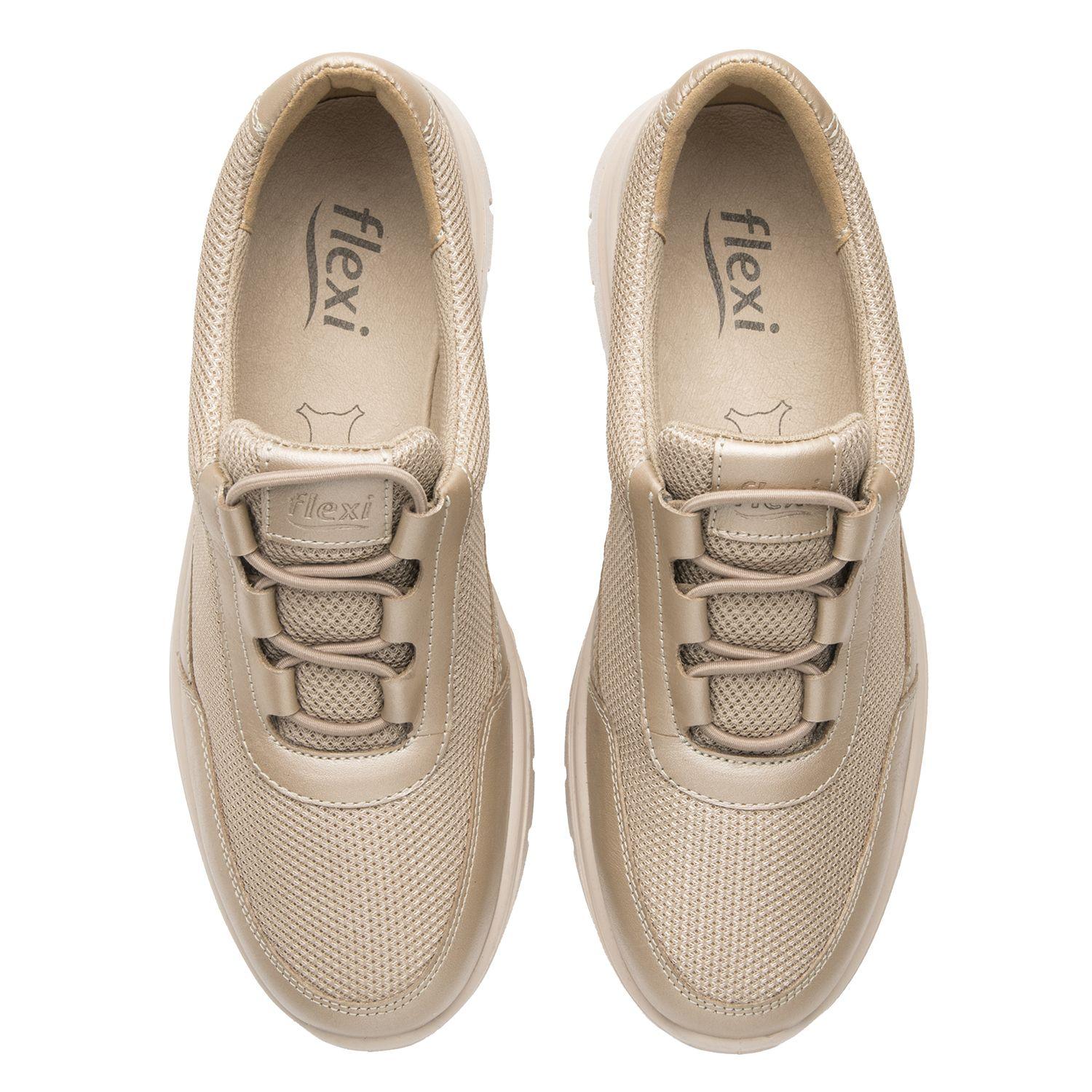 Zapatilla Mujer Azure 130208 Dorada Flexi-4