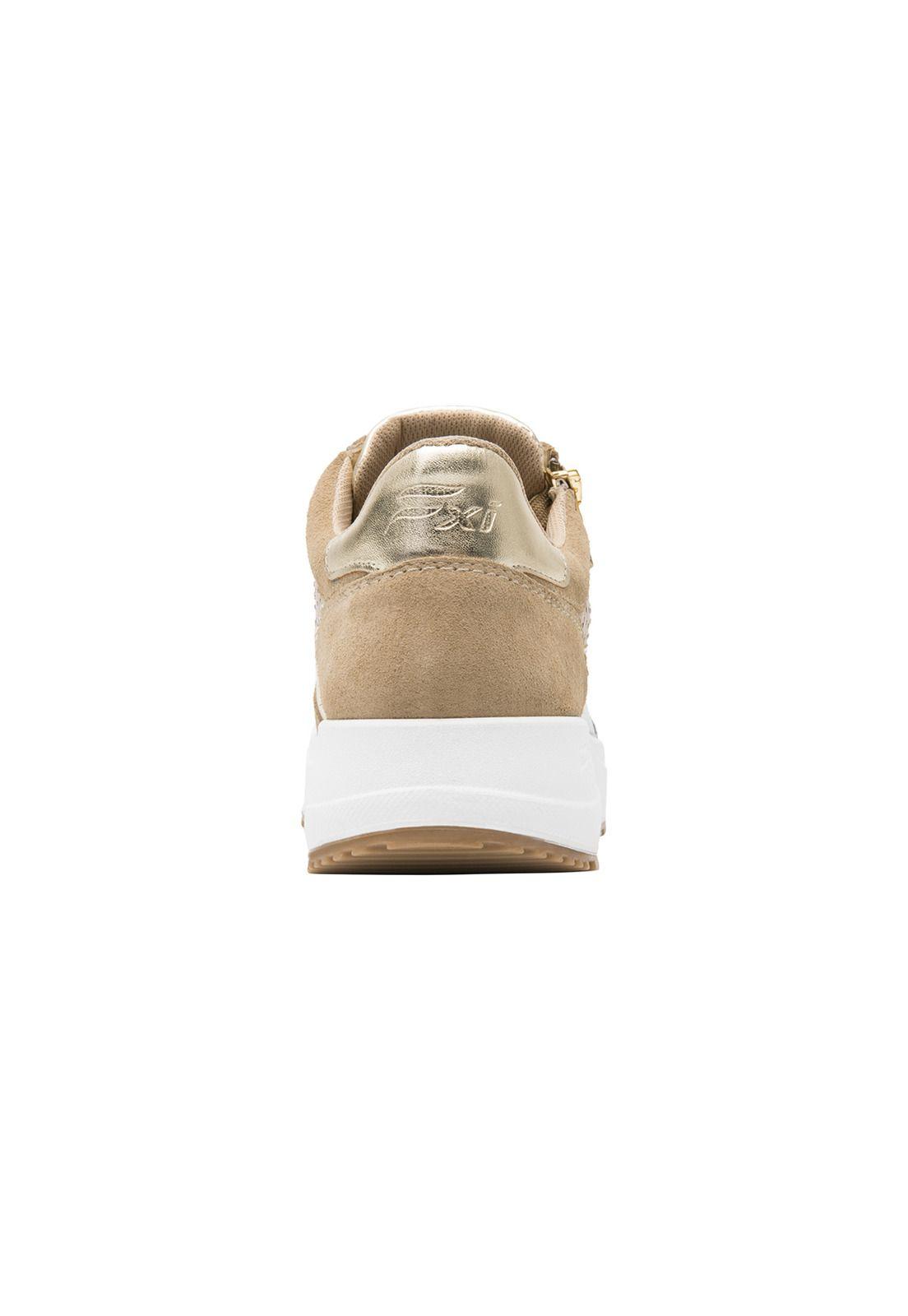 Zapatilla Mujer Atsiri Dorada Flexi-5