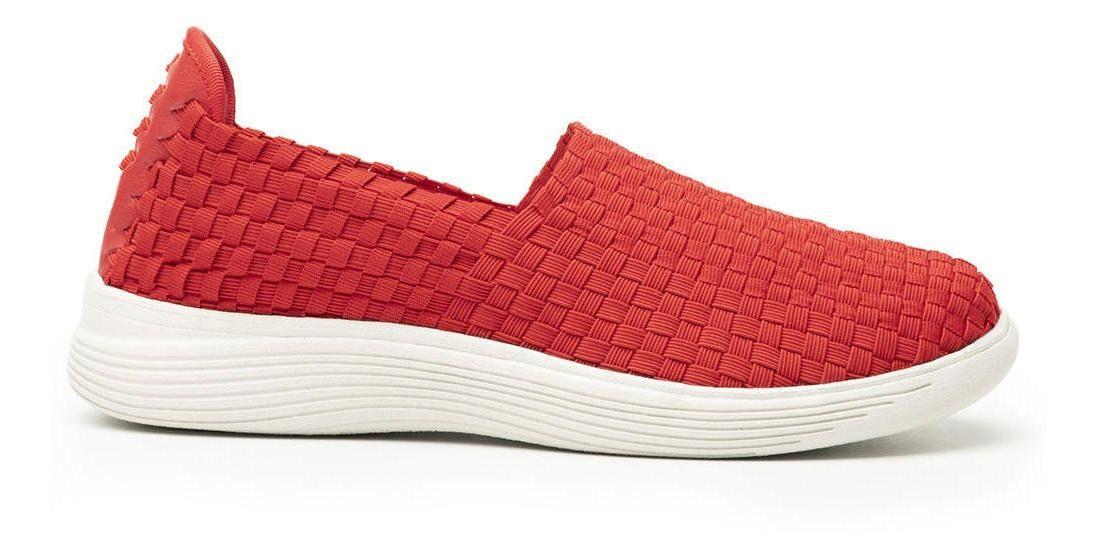 Zapatilla Mujer Grecya 104905 Rojo Flexi-1