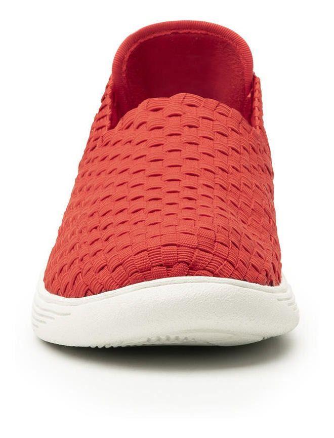 Zapatilla Mujer Grecya 104905 Rojo Flexi-4