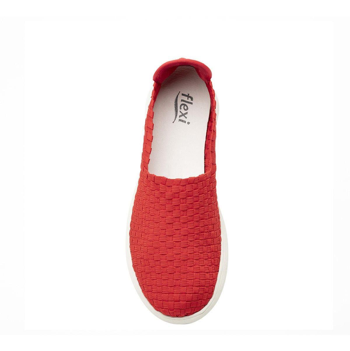 Zapatilla Mujer Grecya 104905 Rojo Flexi-5